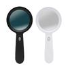 10X Magnifying Glass Lens Handheld Eye Loupe Magnifier with Light for Senior Newspaper Reading Jewelry Stamps Inspection
