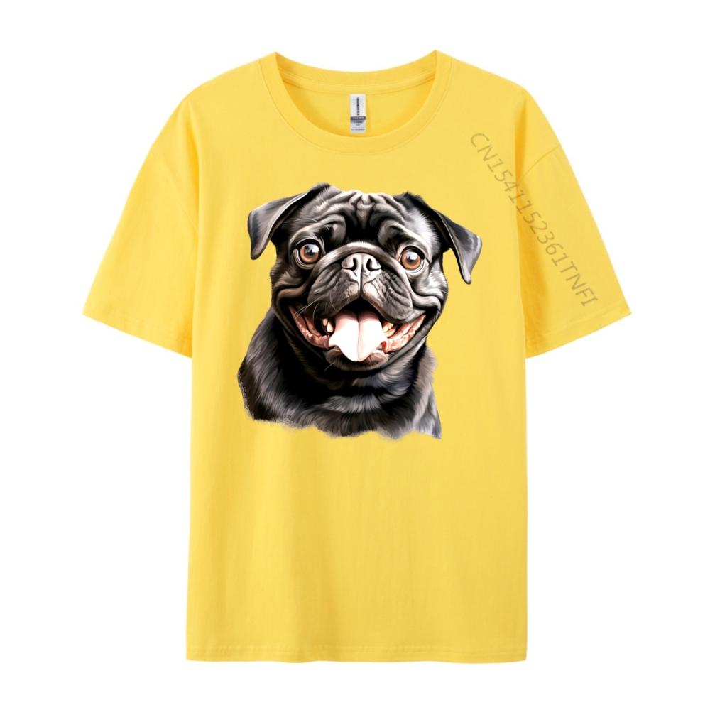 Cute Black Pug Free Shippping Items Lowest Prices Halloween Halloween White Graphic Tee Brand Clothing Gift