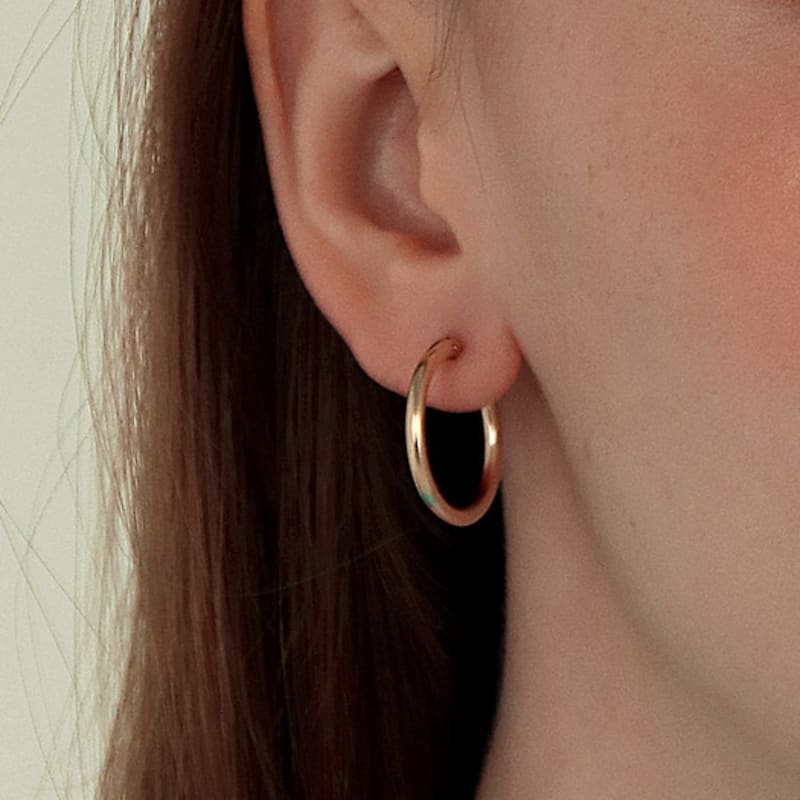 

Less is more 14K GOLDFILLED RING EARRING S_15mm