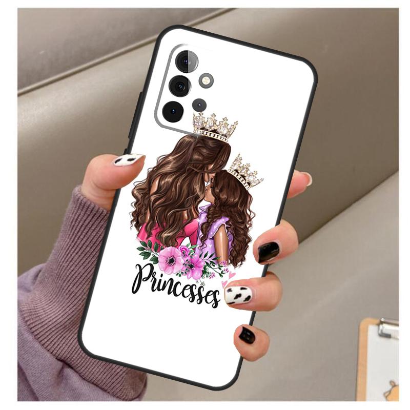 Beautiful Mother Daughter Son Case For Samsung Galaxy A33 A13 A53 A34 A54 A14 A15 A16 A26 A36 A56 A12 A32 A52 A06 A35 A55