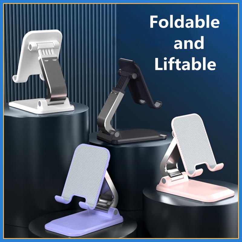 For Foldable ABS Desktop Mobile Phone Stand For iPad iPhone 13 X Smartphone Support Tablet Desk Cell Phone Portable Holder Bracket