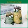 Cartoon Frog Resin Decoration Creative Funny Home Garden Planter For Kids And Adults