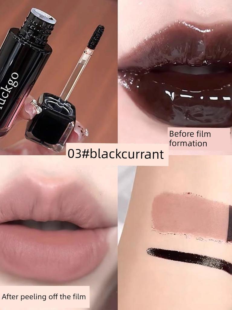Comparable to Semi-Permanent Peel-Off Lip Gloss~The New Popular Peel-Off Lip Gloss Quickly Applies Color and Doesn'T Fade, Versatile and Portable