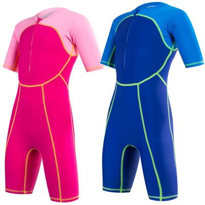 Kids UV Protection Long Sleeve Rash Guard Swimsuit Snorkeling Swimming Quick Dry One Piece Suit Boys Girls