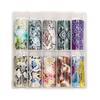 Stripe Pattern Nail Foils Leopard Print Nail Decals Fashion Nail Stickers  Nail Decoration