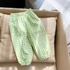 Summer Kids Plaid Mosquito-Repellent Casual Pants for Boys and Girls