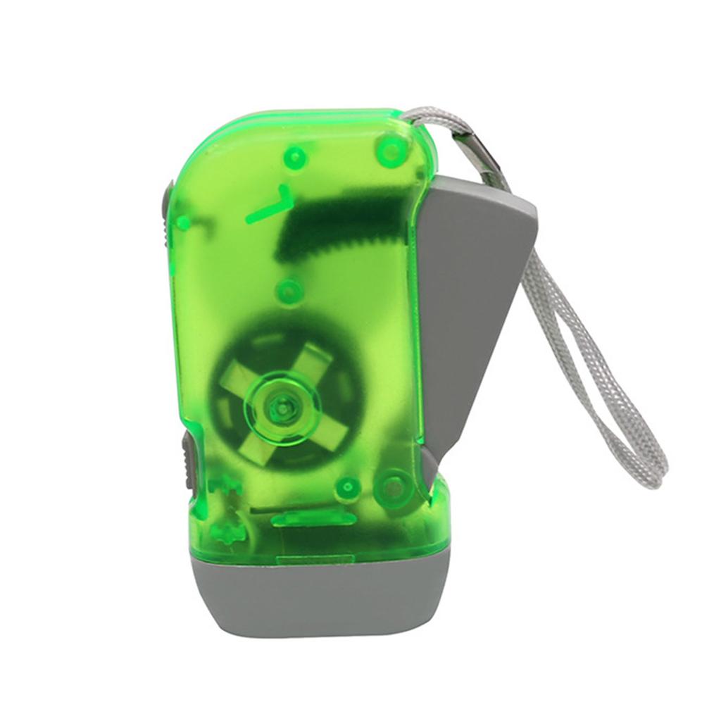 Hand Crank Flashlight No Battery Required Torch Light Manual Press Flashlight 3 LED Light Squeeze Flashlight for Camping