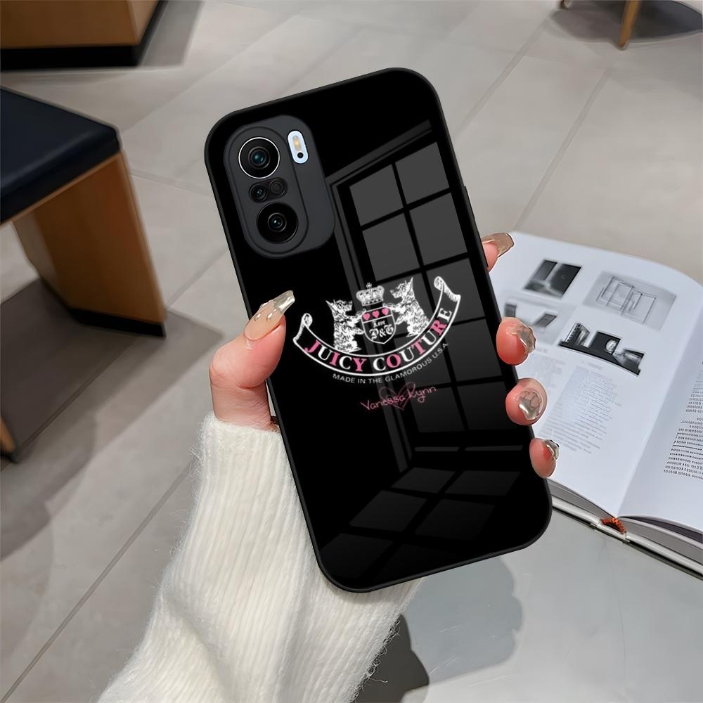 J-JuicysS Couture Phone Case Glass For Xiaomi 15 14 12 Lite 13 Pro 11t Lite POCO M5 X6 M6 X5 X3 NFC F5 F6 Pro Cover