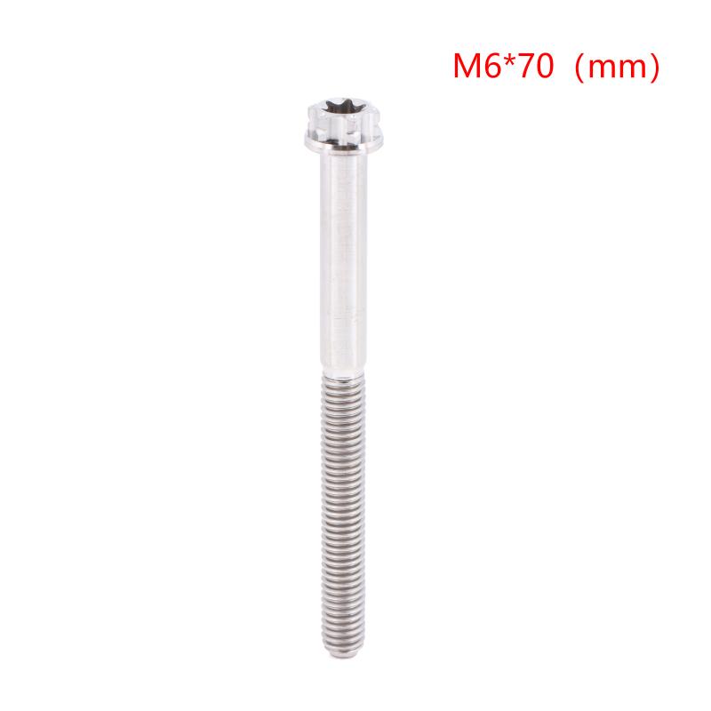 Versatile M6 Titanium Flanged Hexagon Head Bolts Suited for Bike Moto Car Projects
