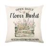 45*45Cm Zonnebloem Kussensloop Printserie Taillekussensloop Kussenhoes Wasbaar Bankbenodigdheden Kussenhoes Home Decor
