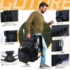 Goture 25L Bicycle Side Bag Fully for and Touring with Shoulder Drum Touring Seat and Outdoor Black (IPX4, Waterproof) Fishing, Cycling, Touring,