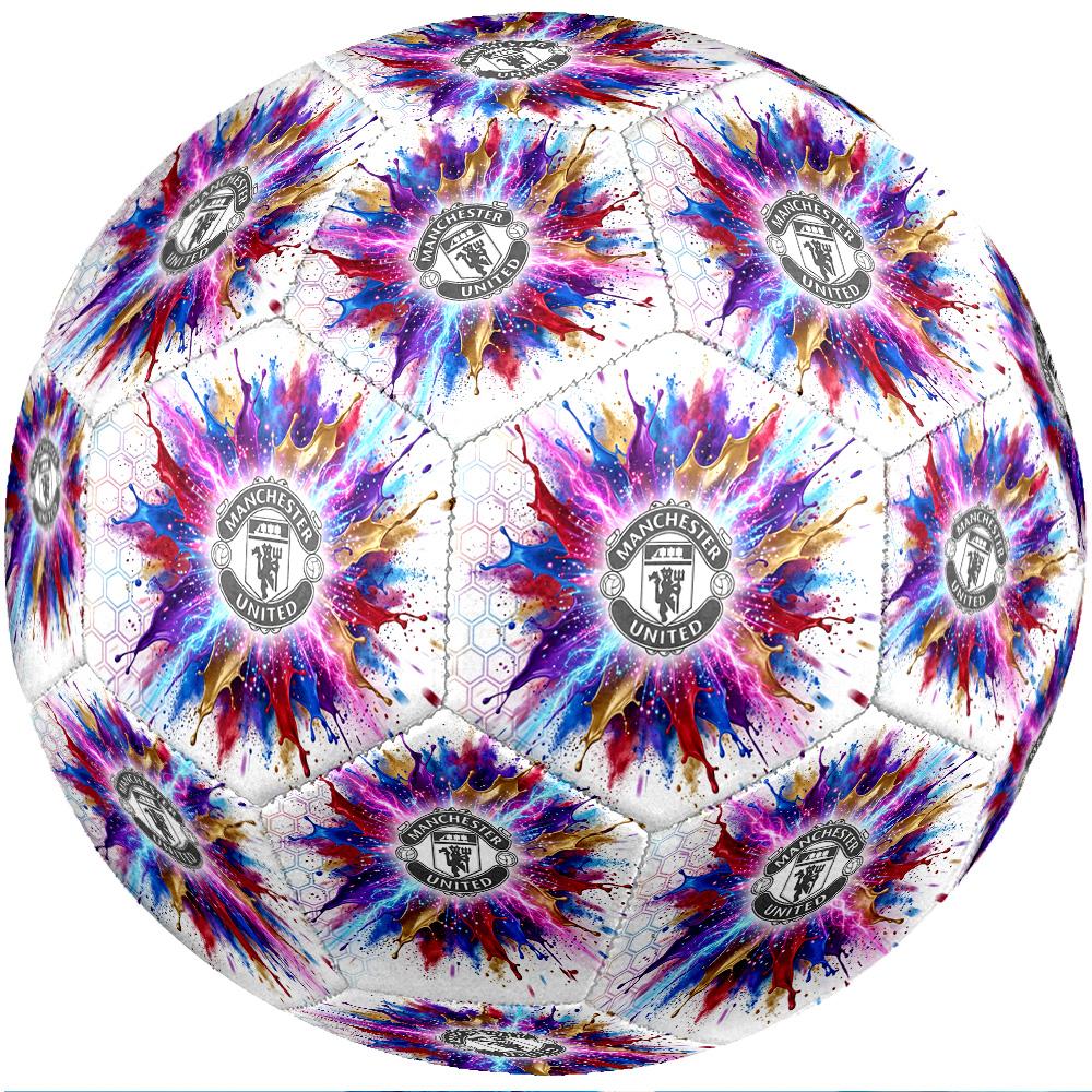 Manchester United Thema Fußballball Größe 5 Fußballball Weiche Haptik Professioneller Trainingsfußball für Outdoor-Sportarten