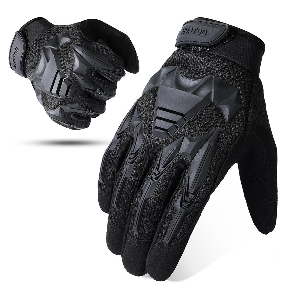 

Outdoor Tactical Gloves Camo Cycling Glove Sport Hiking Climbing Paintball Shooting Hunting Riding Ski Full Finger Mittens Men L чорний
