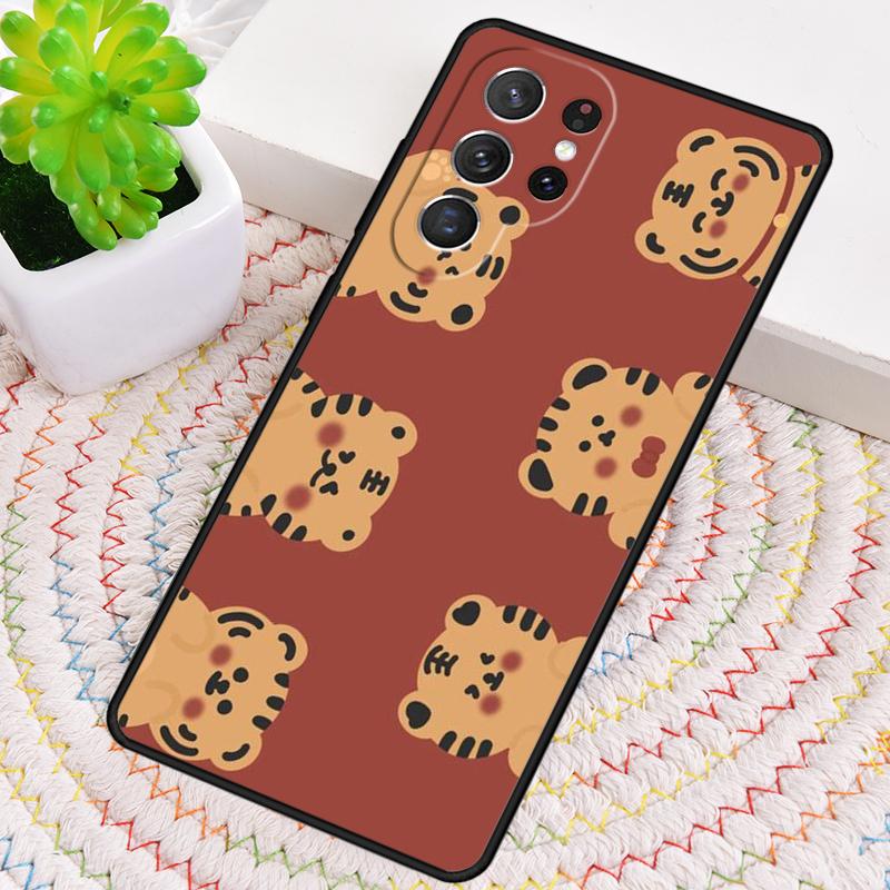 Funny Cartoon Tiger Phone Case for Samsung Galaxy Note 10 Pro S26 Ultra S23 S24 FE S25 S21 S22 PLUS Shockproof Cove