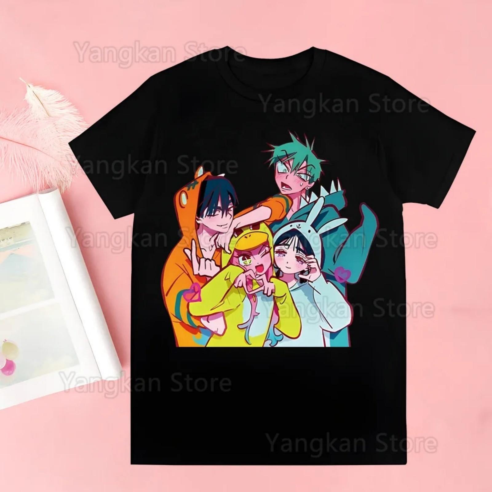 

Инопланетная сцена Психоделический мультяшный принт Мама Летняя печать Женские футболки Топ Футболка Женская Графическая Женская Футболка S чёрный