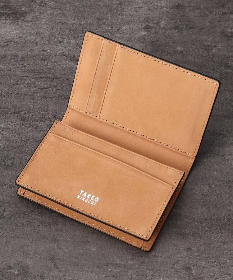 Business Card Holder Mesh Business Card Case 07001522 Dark Gray [Takeo Kikuchi] [Mini Leather] Men's (513) 00(SS)