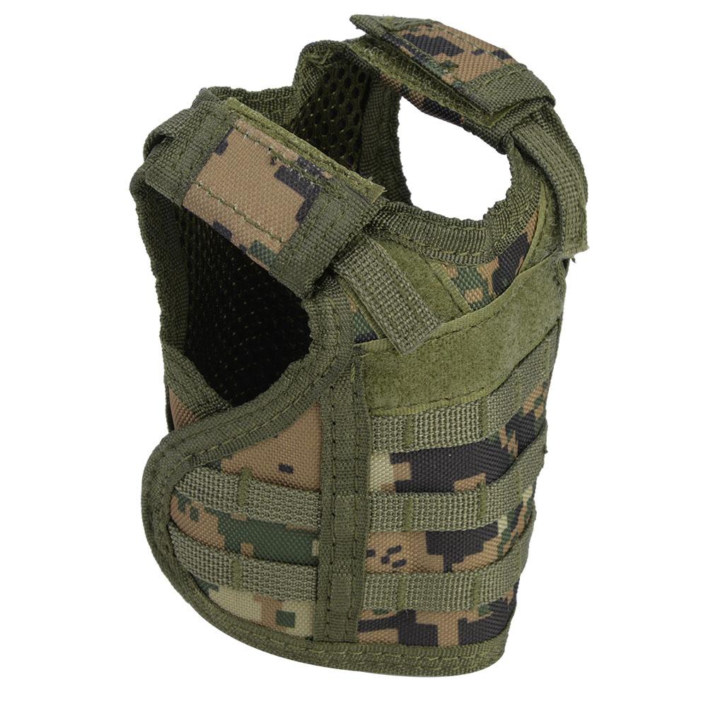 Bierweste Mini Miniatur Getränkeflasche Dosenhalter mit Verstellbaren Trägern(Jungle Digital)