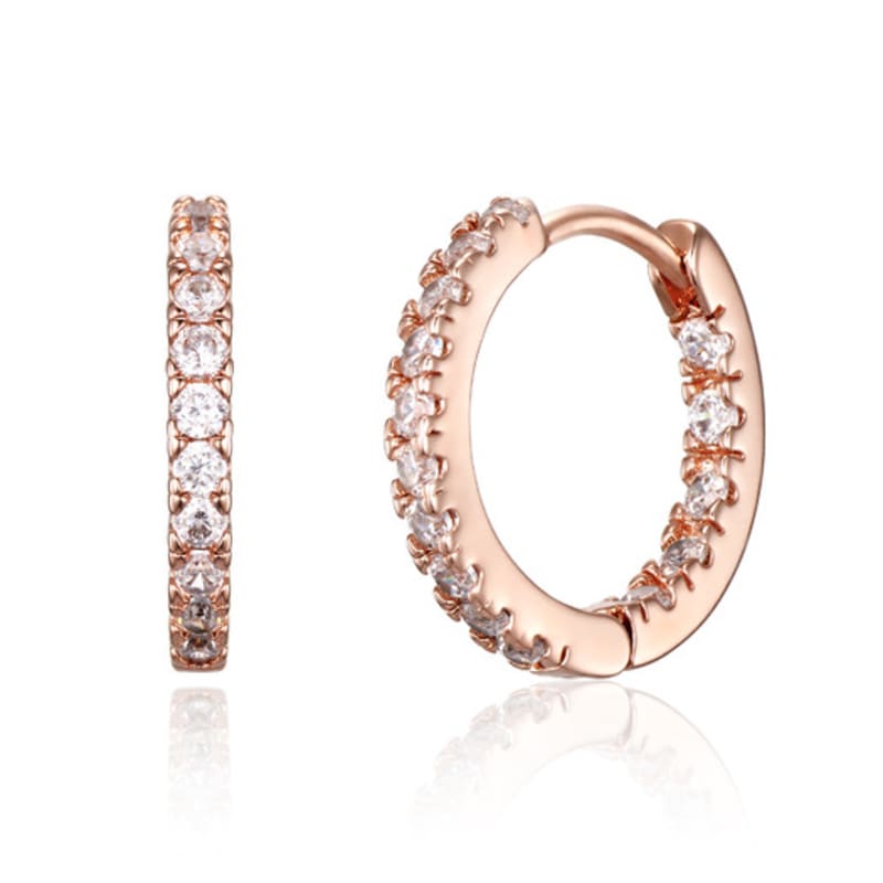 ELLE Jewelry 14K GF Round Stone Earrings ELGPEE570