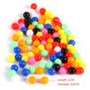 100pcs 6mm Lightweight Fishing Round Beads Fishing Tackle Tools(Rainbow,6mm)