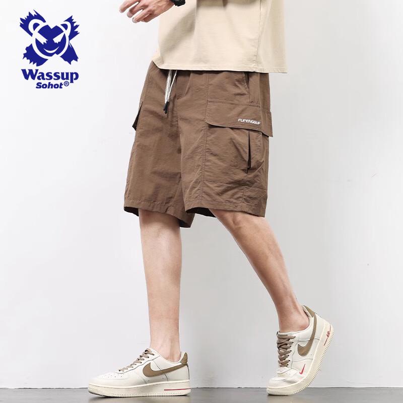 Wassup Sohot Men s Summer Breathable Cargo Shorts L