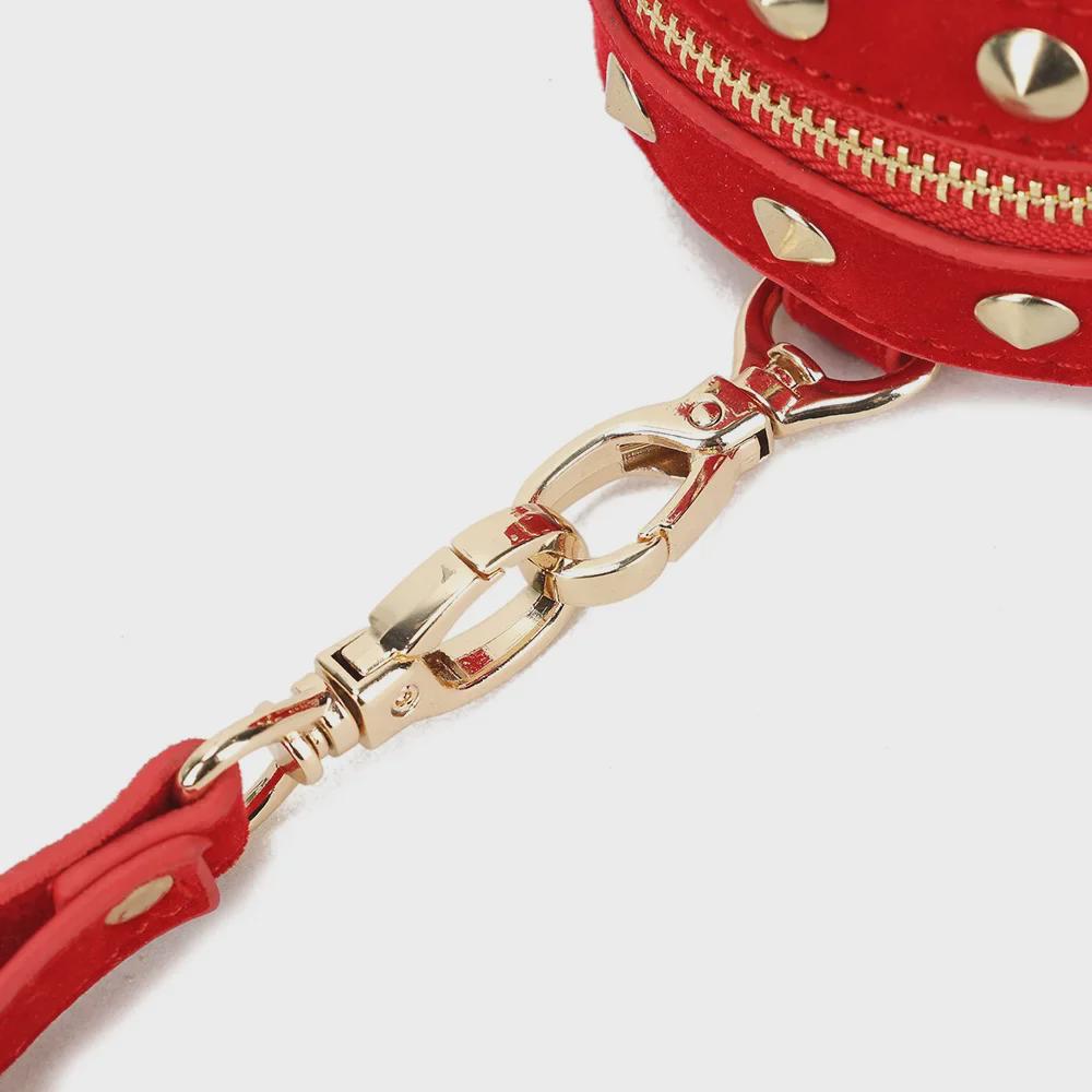 Koreanische Punk Nieten Retro Totenkopf Hüfttasche - Unisex Glänzende Mini Handtasche