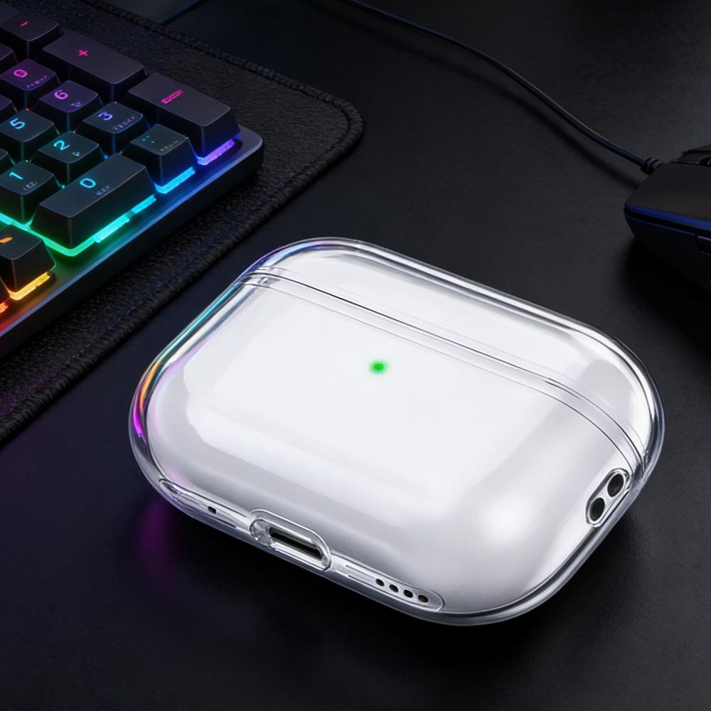 Transparent Earphone Case for Airpods Pro 3 Generation Cases Hard TPU Clear Headphone Cover for Airpods 4 3 2 1 Soft Case