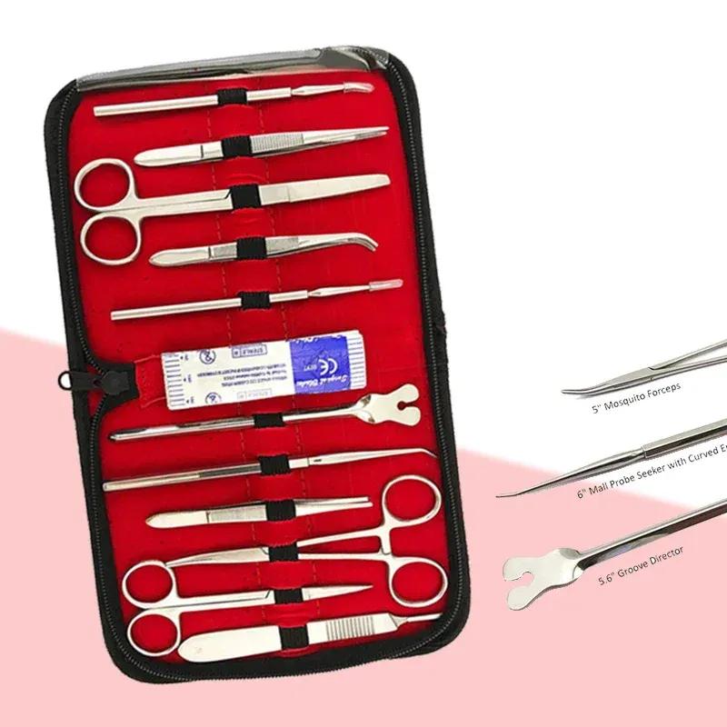 Dissection Kit 22PCS Premium Stainless Steel for Medical Suture Practice Surgical Training Students