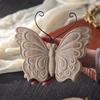 New Chinese Solid Wood Carving Festival Decoration: Wabi-sabi Retro Butterfly Desktop Ornament