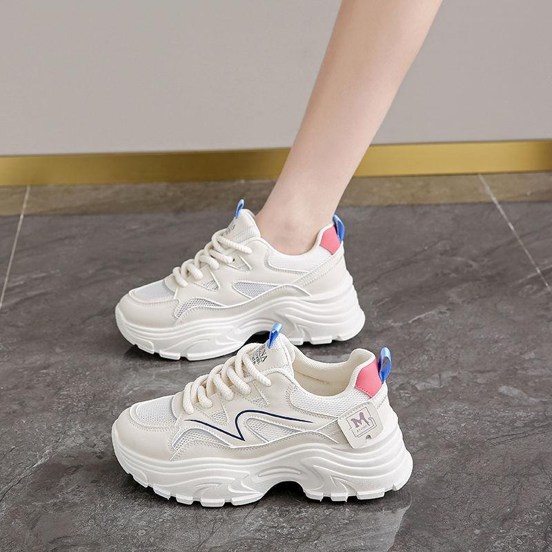 Soft Sole Harajuku Big Head Shoes Women's Summer 2025 New Lace Breathable Fisherman Shoes Thick Sole Muffin Sole Single Shoes