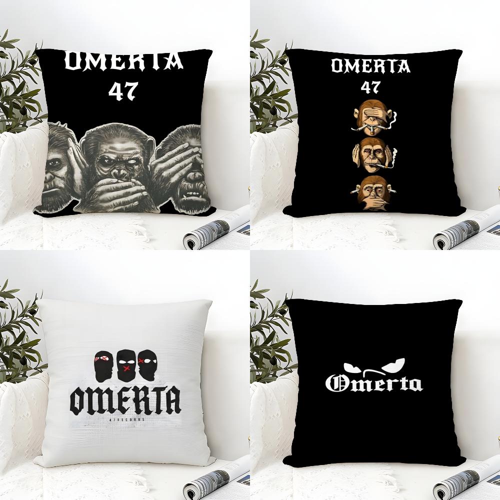 Cool Music Brand O-Omerta 47 3 Pillow Case Linen Pillow Case Sofa Home Decor Cushion Cover Cushion Cove