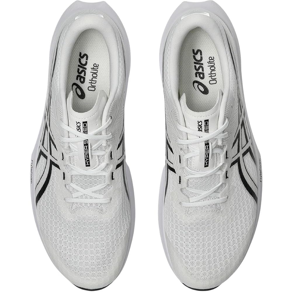 Asics Hyper Speed 5 Men's Running Shoes White/Black 25.0 cm 2E
