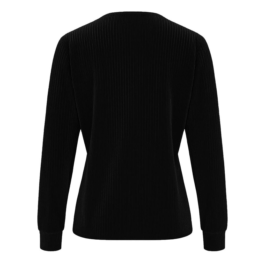 Women's Fashion Velvet Zipper Oversized Casual Long-Sleeve Top