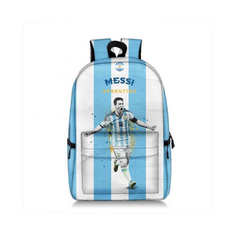 (Logo Messiego) Argentyna Messi Plecak Szkolny Francja Mbappe Torba Zestaw Piłkarski