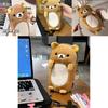Rilakkuma Plush Zipper Pencil Case For Girls With Cute Toy Storage Organizer