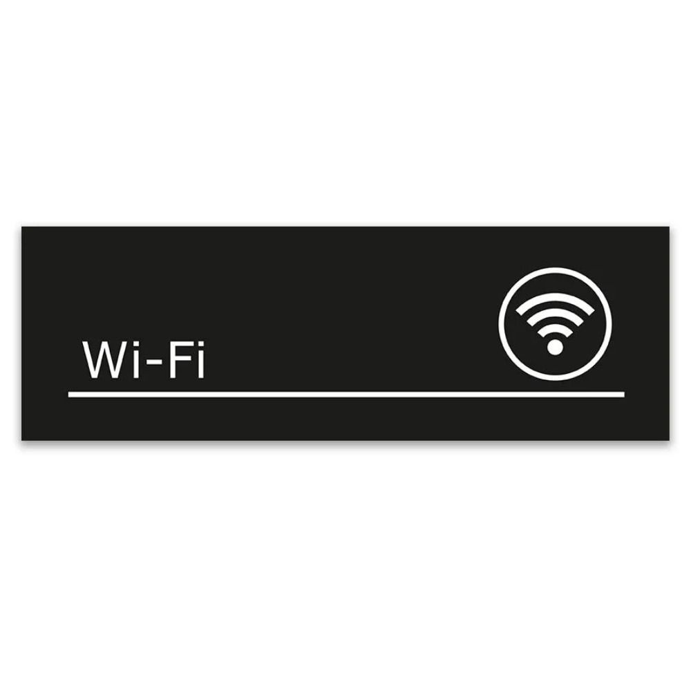 WiFi Available Metal Door Sign Office Cafe Decor 40x10cm