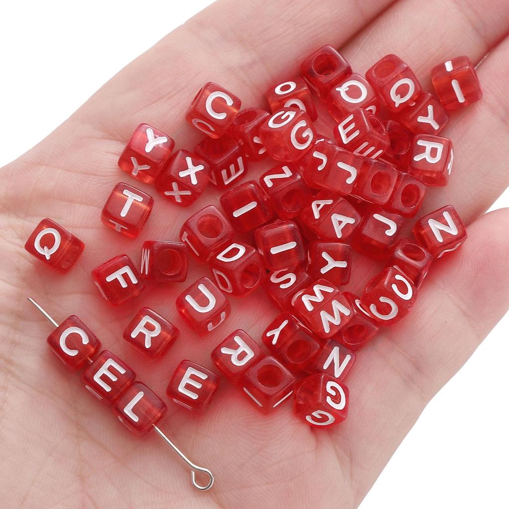 DIY Kids' Educational Alphabet & Number Beads - Acrylic Jewelry Making Kit