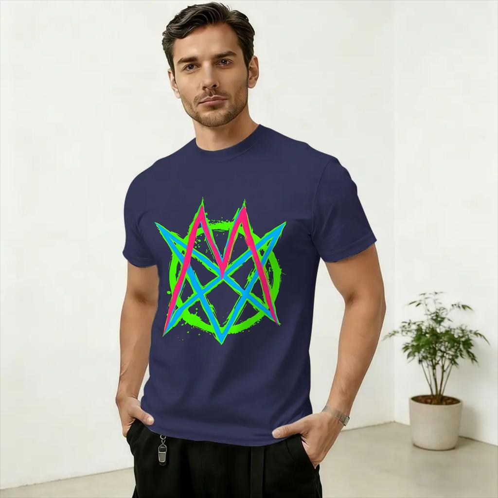 Oversized T Shirt Beach Band MSI Fanart Hip Hop T Shirts Cotton Tee Shirt for Unisex Y2K Basic Print Short Sleeve Tees