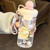 Summer Straw Cup for Girls – Fruit Tea Filter, Portable & Stylish Student Plastic Cup