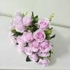 18 Small Rosesartificial Bouquet Floral Decoration Bridal Bouquet Wedding Party