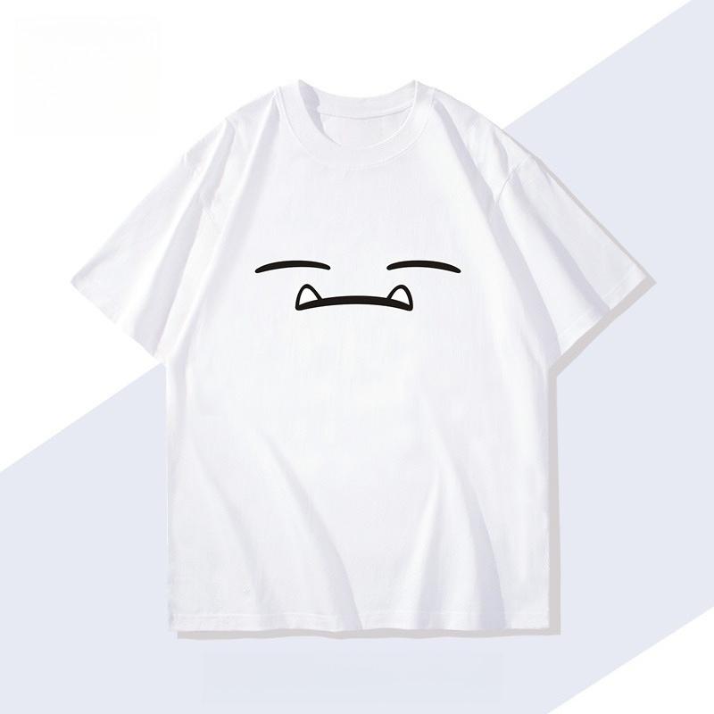 Nuova T-shirt da Uomo Gioco Portatile Snorlax Estate Nuova Tendenza Giapponese Uomo e Donna Top Casual Largo a Maniche Corte