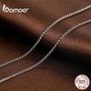 BAMOER Classic Basic Chain 925 Sterling Silver Lobster Clasp Adjustable Necklace Chain