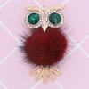 Crystal Owl Car Air Freshener Diamond Villus Owl Car Perfume Air Vent Clip Auto Accessories Interior Woman Aromatherapy Ornament