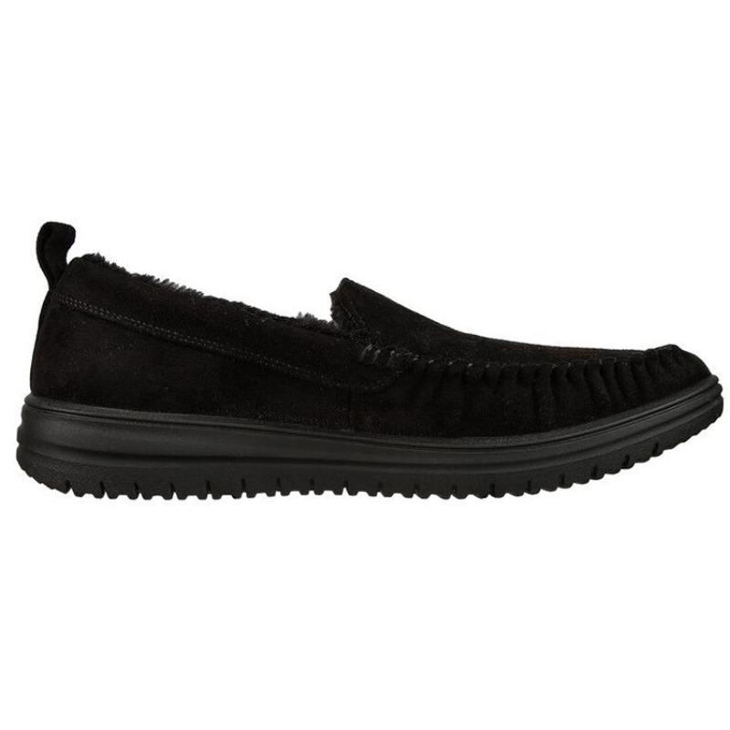 Skechers Relaxed Fit Murette-Ghetti Men Fabric Low Casual Shoes Black 204638-BBK