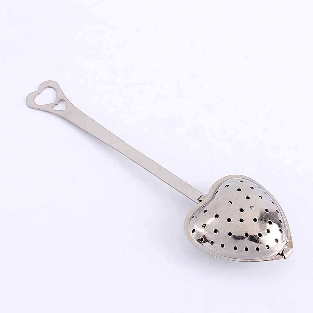 4pcs set Heart Shape Design Tea Infuser Spoon Stainless Steel Mesh Filter Tea Ball  For Seasonings