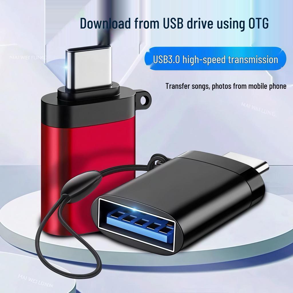 USB 3.0 Female to Type-C Male OTG Adapter for Phones, U Disks, Car Chargers, Tablets