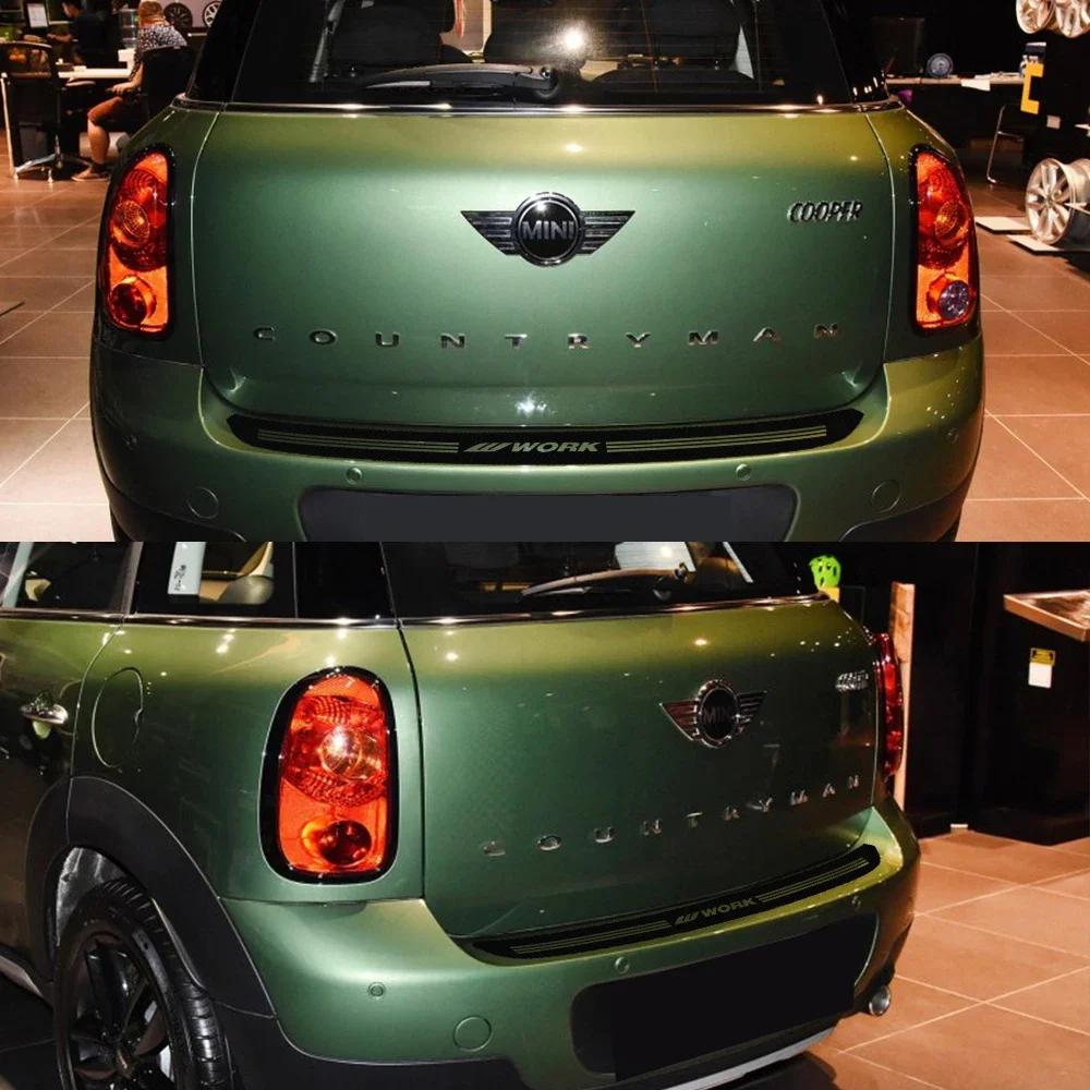 Auto Achterbumper Kofferbak Sticker Laadrand Beschermer Beschermrand Trim Koolstofvezel Union Jack Decoratie Voor MINI Cooper R60 Countryman