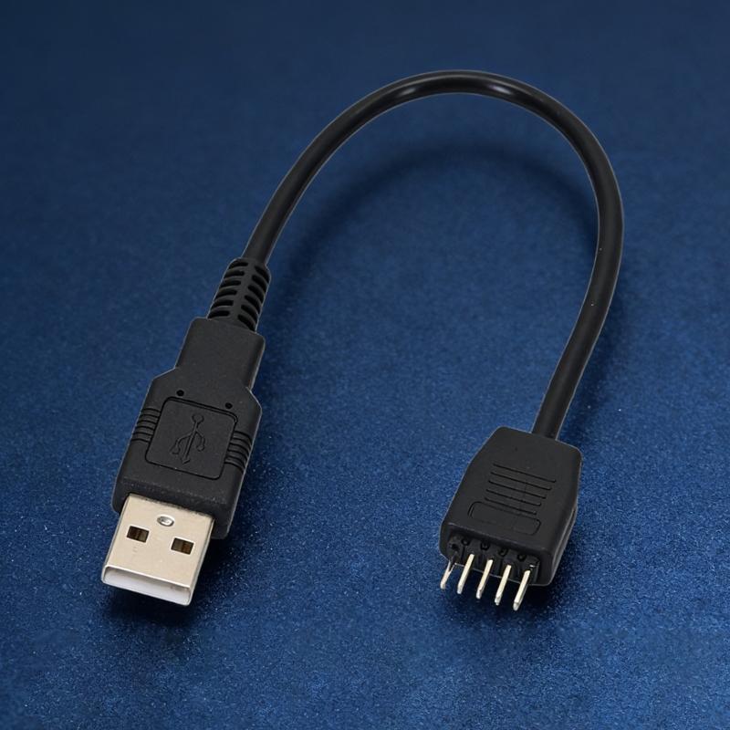 USB A Male To Motherboard 9Pin Header Cable For Internal Computer Connection And DIY PC Builds