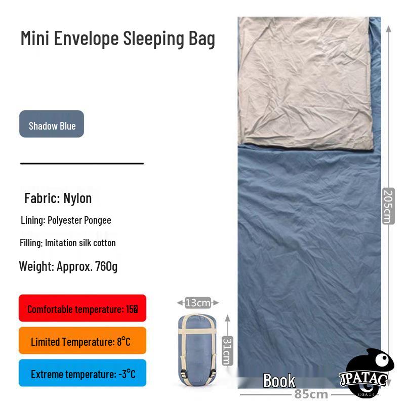 Japan Portable Lightweight Sleeping Bag for Hiking and Camping - Compact, White Duck Down, Adult Size