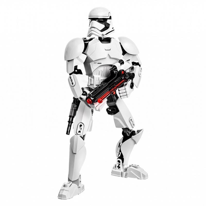 Ksz713 Diy Building Blocks Toy Set Abs Plastic 50-100 Pieces Stormtrooper Design