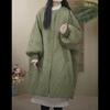 Autumn and Winter Diamond Plaid Down Cotton Jacket Women's Coat Long Lightweight Cotton Jacket Winter Parka Coat Female
